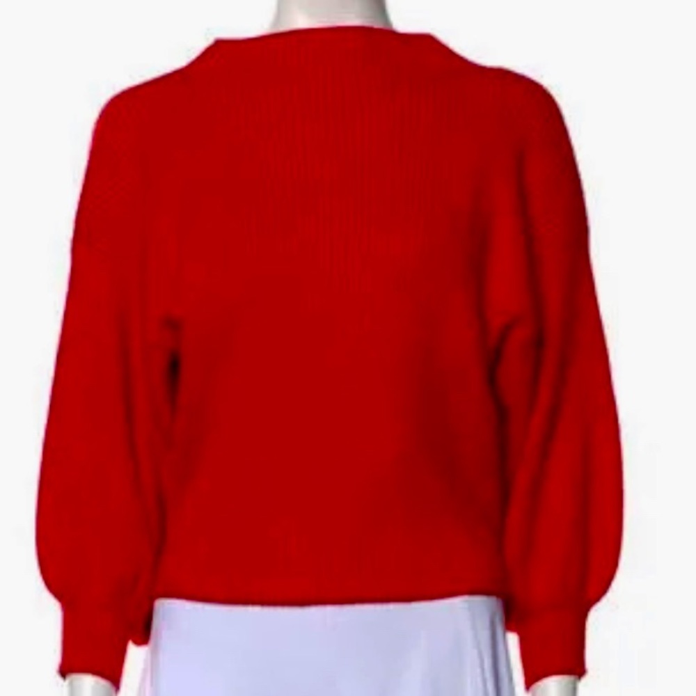 LINE + DOT Alder Bubble Sleeve Ribbed Sweater LP